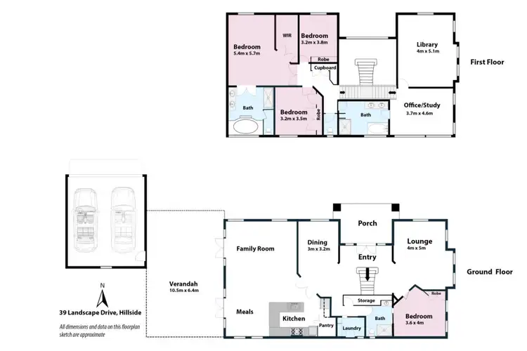 Floorplan of Homely house listing, 39 Landscape Drive, Hillside VIC 3037