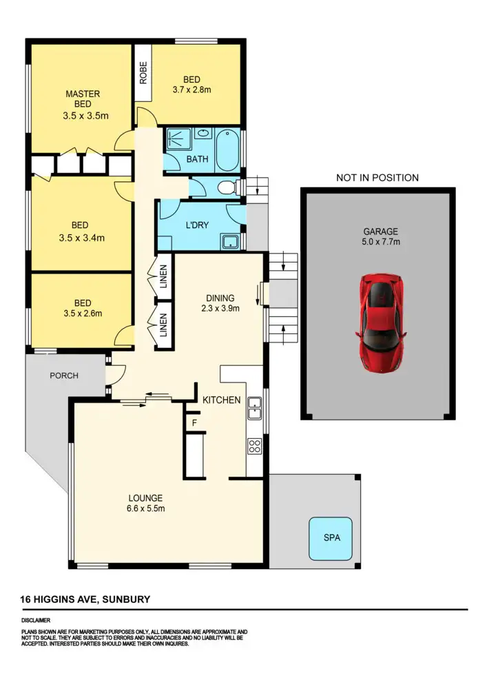 Floorplan of Homely house listing, 16 Higgins Avenue, Sunbury VIC 3429