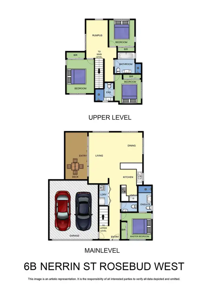 Floorplan of Homely townhouse listing, Unit 2, 6 Nerrin Street, Rosebud West VIC 3940