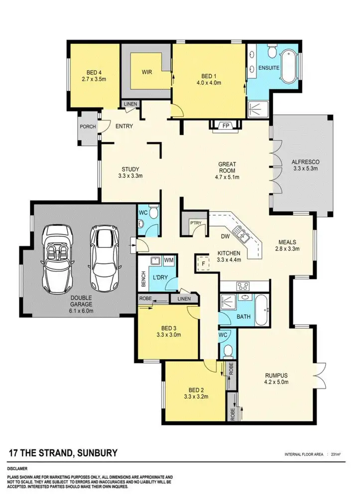 Floorplan of Homely house listing, 17 The Strand, Sunbury VIC 3429