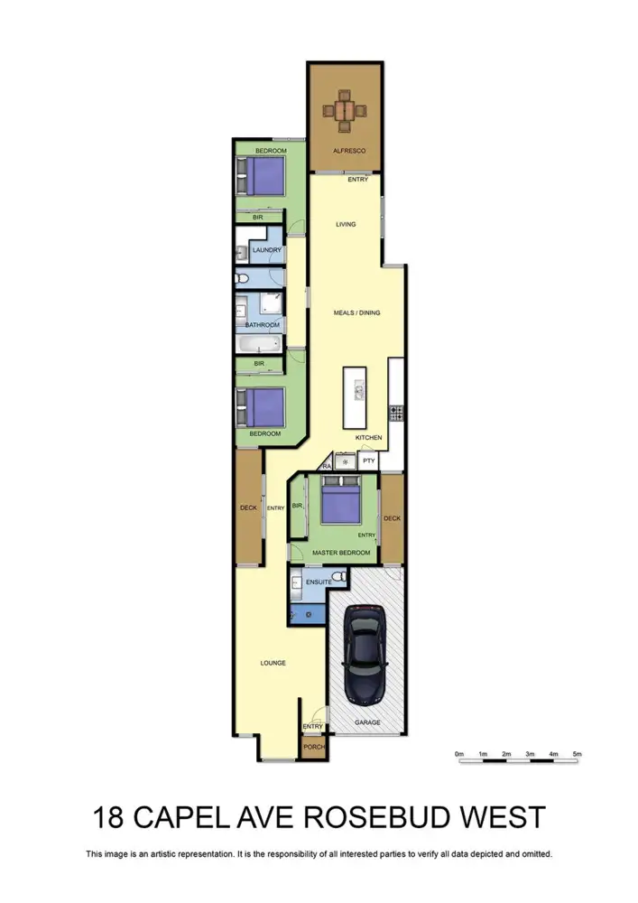 Floorplan of Homely house listing, 18 Capel Avenue, Rosebud West VIC 3940