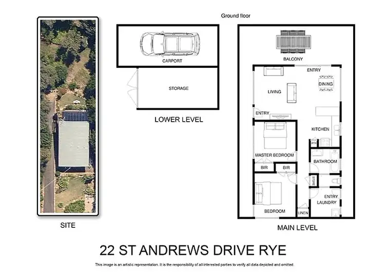 Floorplan of Homely house listing, 22 St Andrews Drive, Rye VIC 3941