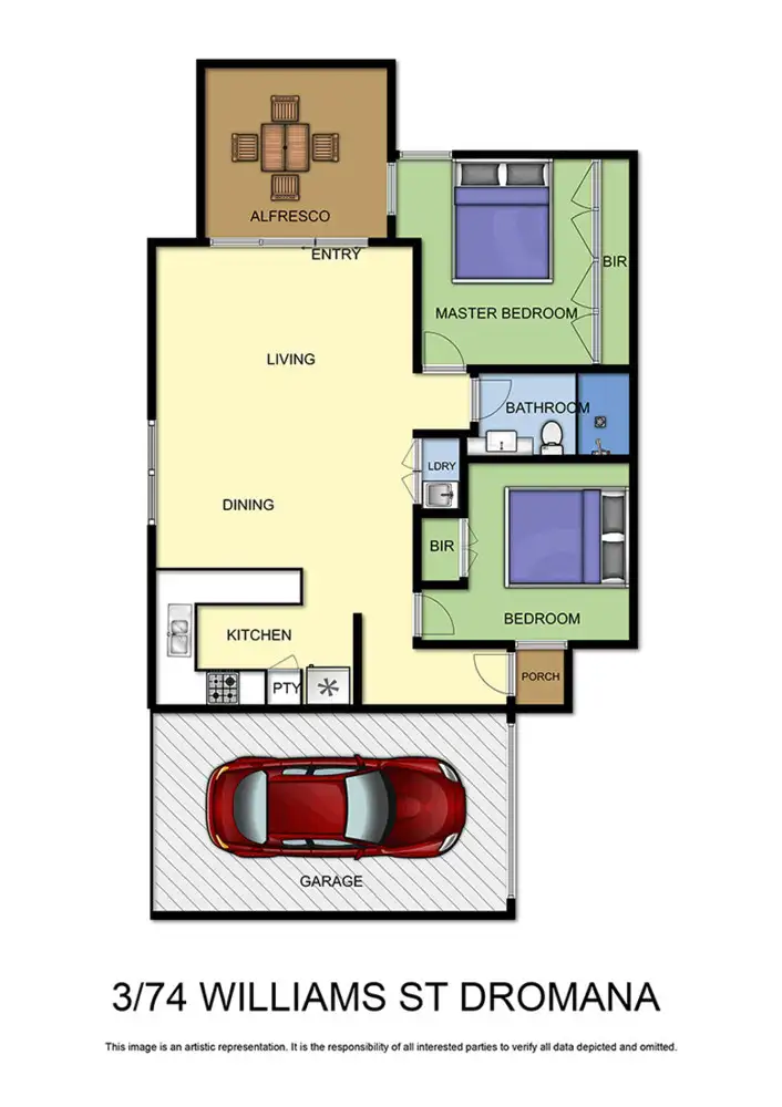 Floorplan of Homely unit listing, 3/74 Williams Street, Dromana VIC 3936