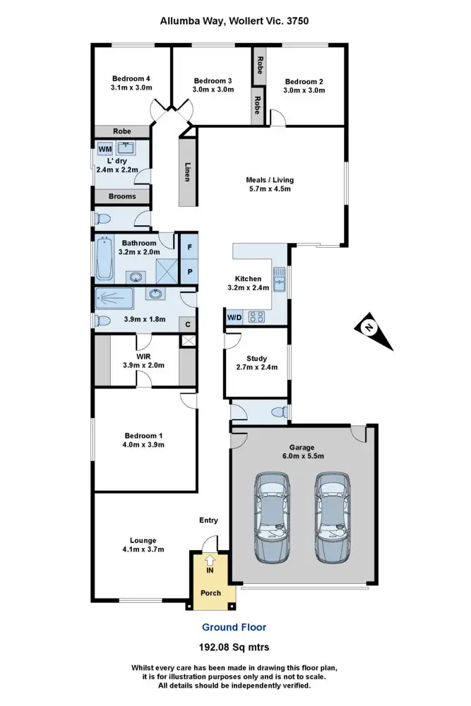 Floorplan of Homely house listing, 63 Allumba Way, Wollert VIC 3750