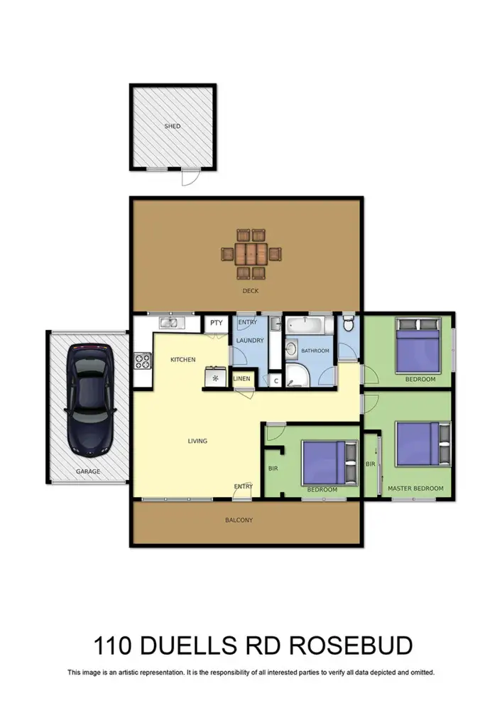 Floorplan of Homely house listing, 110 Duells Road, Rosebud VIC 3939