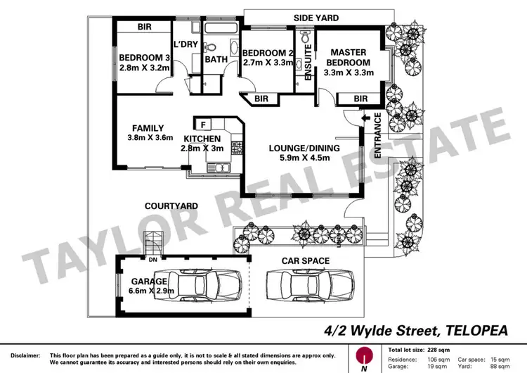 Floorplan of Homely villa listing, 4/2 Wylde Street, Telopea NSW 2117