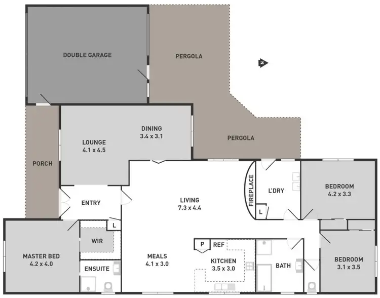 Floorplan of Homely house listing, 46 Parmelia Drive, Taylors Lakes VIC 3038