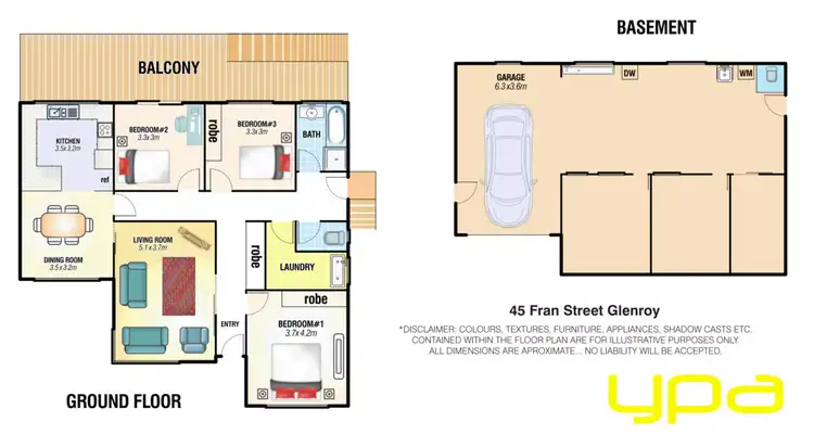Floorplan of Homely house listing, 45 Fran Street, Glenroy VIC 3046