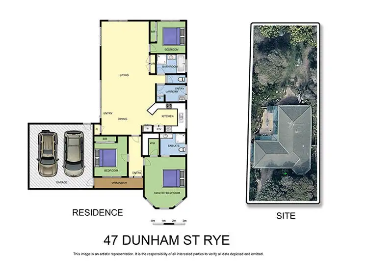 Floorplan of Homely house listing, 47 Dunham Street, Rye VIC 3941