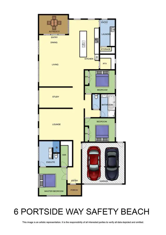 Floorplan of Homely house listing, 6 Portside Way, Safety Beach VIC 3936