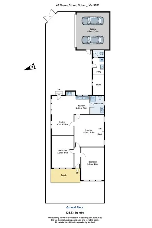 Floorplan of Homely house listing, 46 Queen Street, Coburg VIC 3058