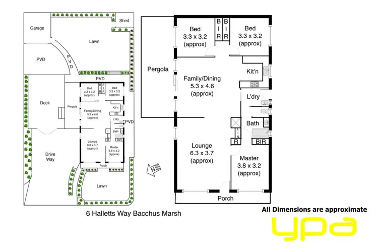 Floorplan of Homely house listing, 46 Halletts Way, Bacchus Marsh VIC 3340