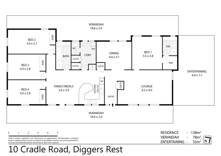Floorplan of Homely house listing, 10 Cradle Road, Diggers Rest VIC 3427