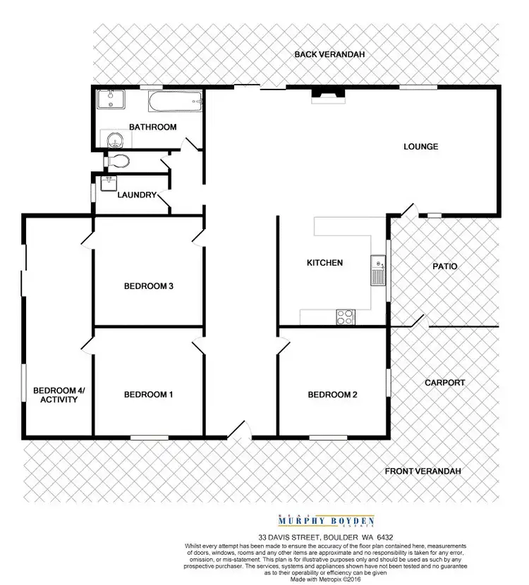 Floorplan of Homely house listing, 33 Davis St Boulder, Kalgoorlie WA 6430