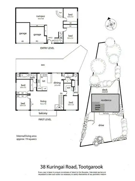 Floorplan of Homely house listing, 38 Kuringai Road, Tootgarook VIC 3941