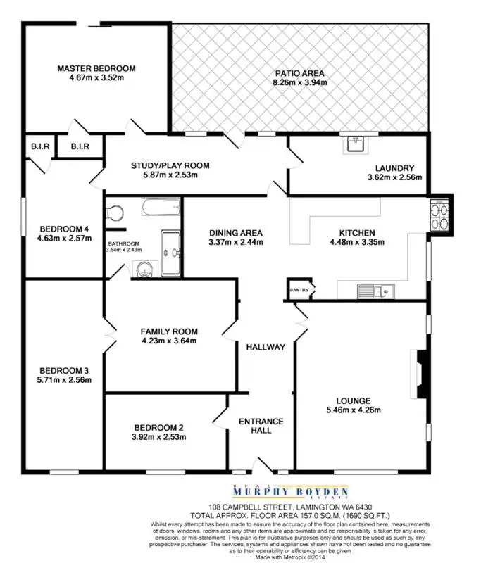 Floorplan of Homely house listing, 108 Campbell Street Lamington, Kalgoorlie WA 6430