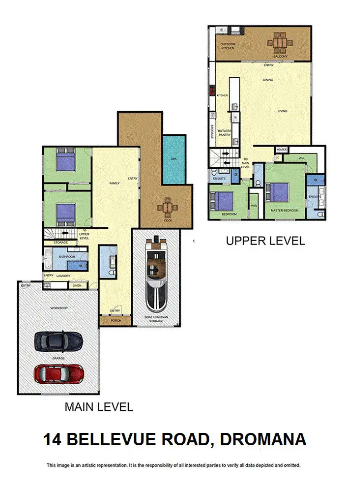 Floorplan of Homely house listing, 14 Bellevue Road, Dromana VIC 3936