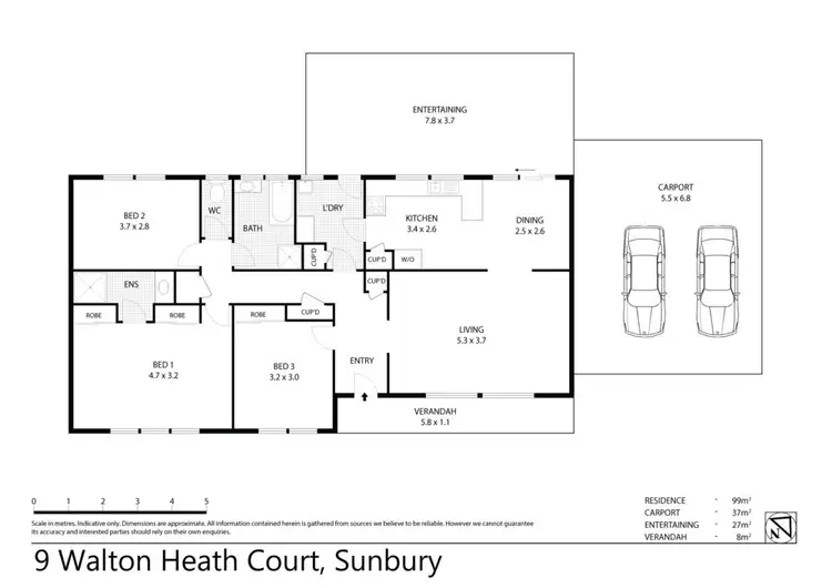 Floorplan of Homely house listing, 9 Walton Heath Court, Sunbury VIC 3429