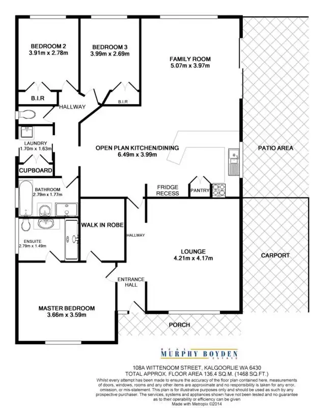 Floorplan of Homely unit listing, 108A Wittenoom Street West Lamington, Kalgoorlie WA 6430