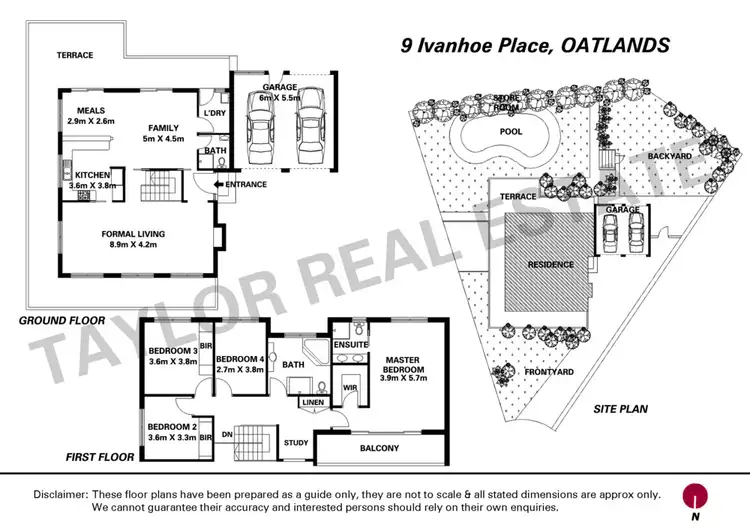 Floorplan of Homely house listing, 9 Ivanhoe Place, Oatlands NSW 2117