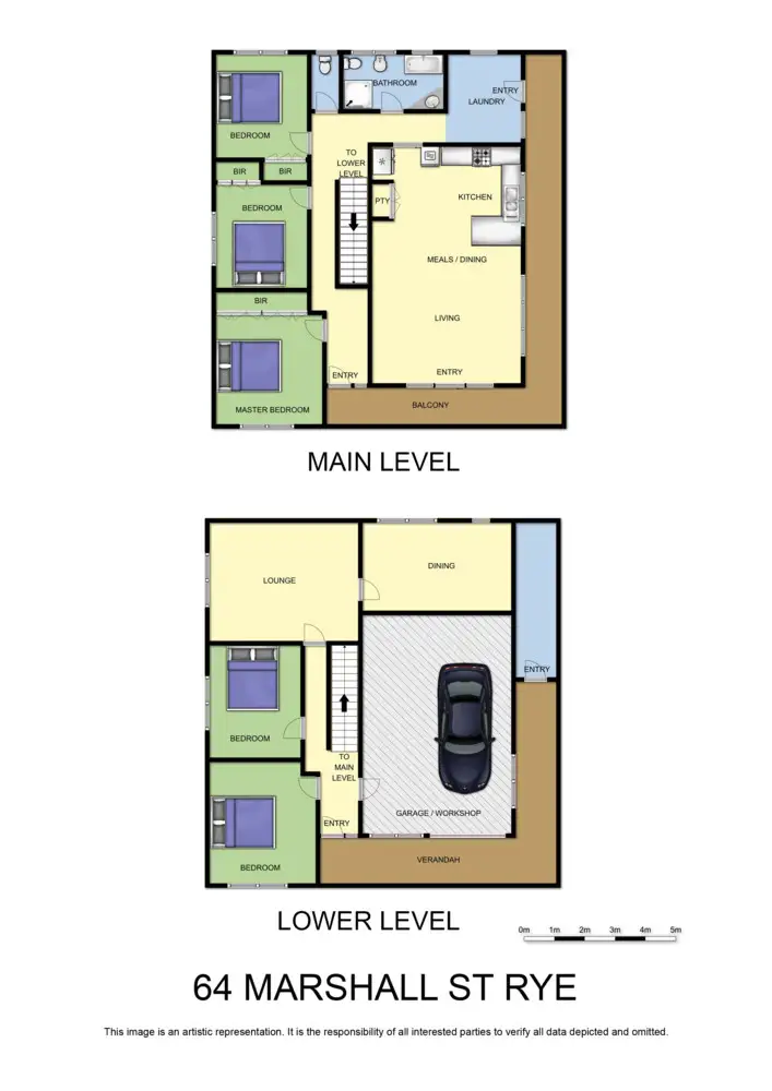 Floorplan of Homely house listing, 64 Marshall Street, Rye VIC 3941