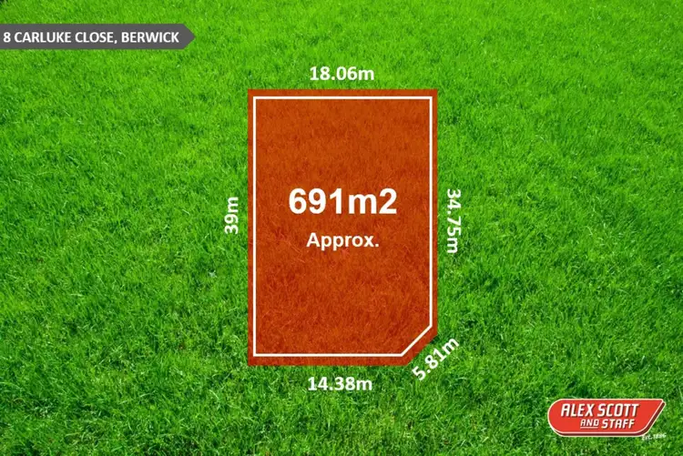 Main view of Homely land listing, 8 Carluke close, Berwick VIC 3806