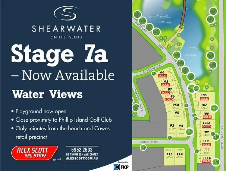 Main view of Homely land listing, LOT 109 SHEARWATER ESTATE, Cowes VIC 3922