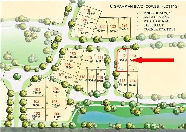 Fourth view of Homely land listing, 8 GRAMPIAN BOULEVARD, Cowes VIC 3922