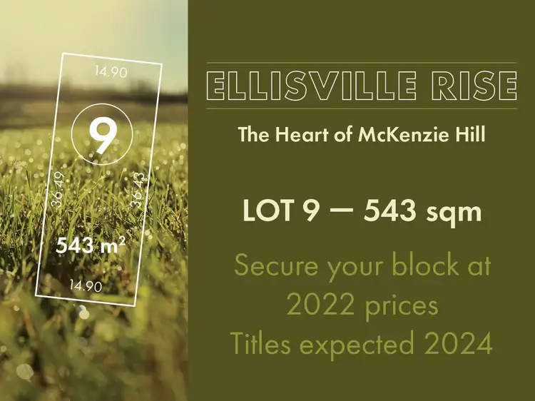 LOT 9, 7 Martin Street, Mckenzie Hill VIC 3451