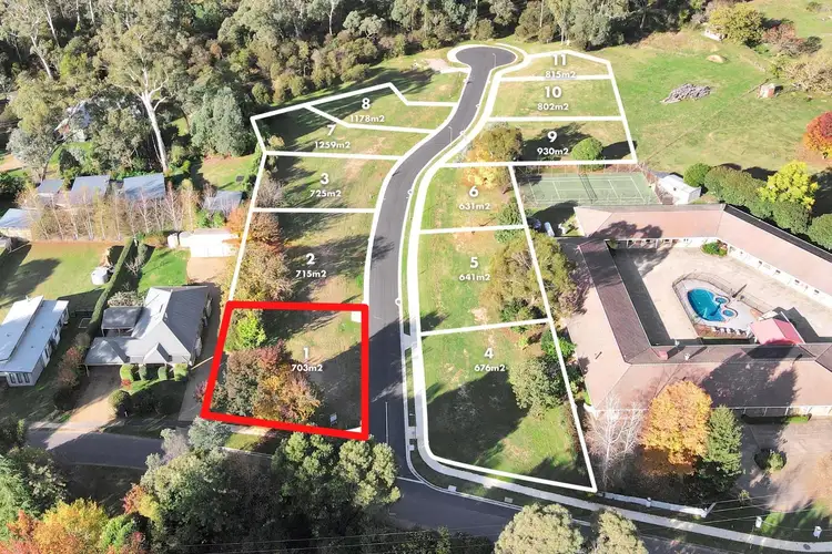 Main view of Homely land listing, 1 Cavalli Place, Bright VIC 3741