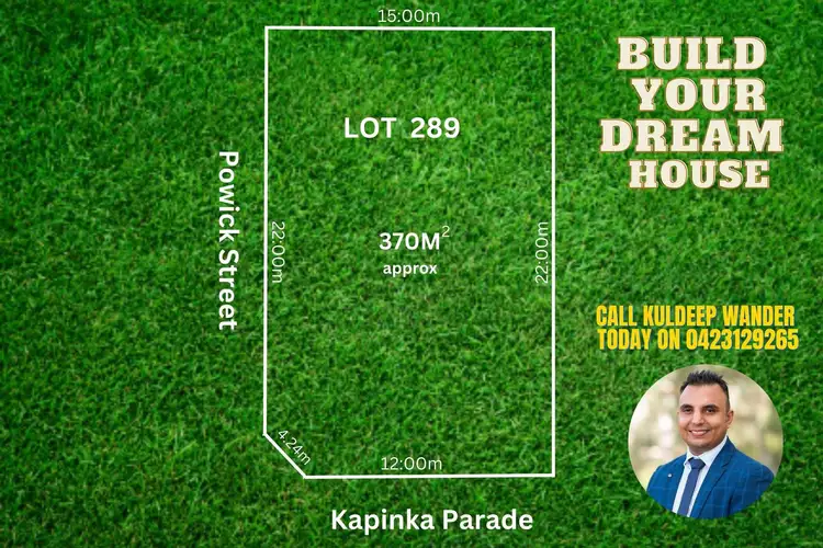 Main view of Homely land listing, LOT 289 Kapinka Parade, Buckland Park SA 5120
