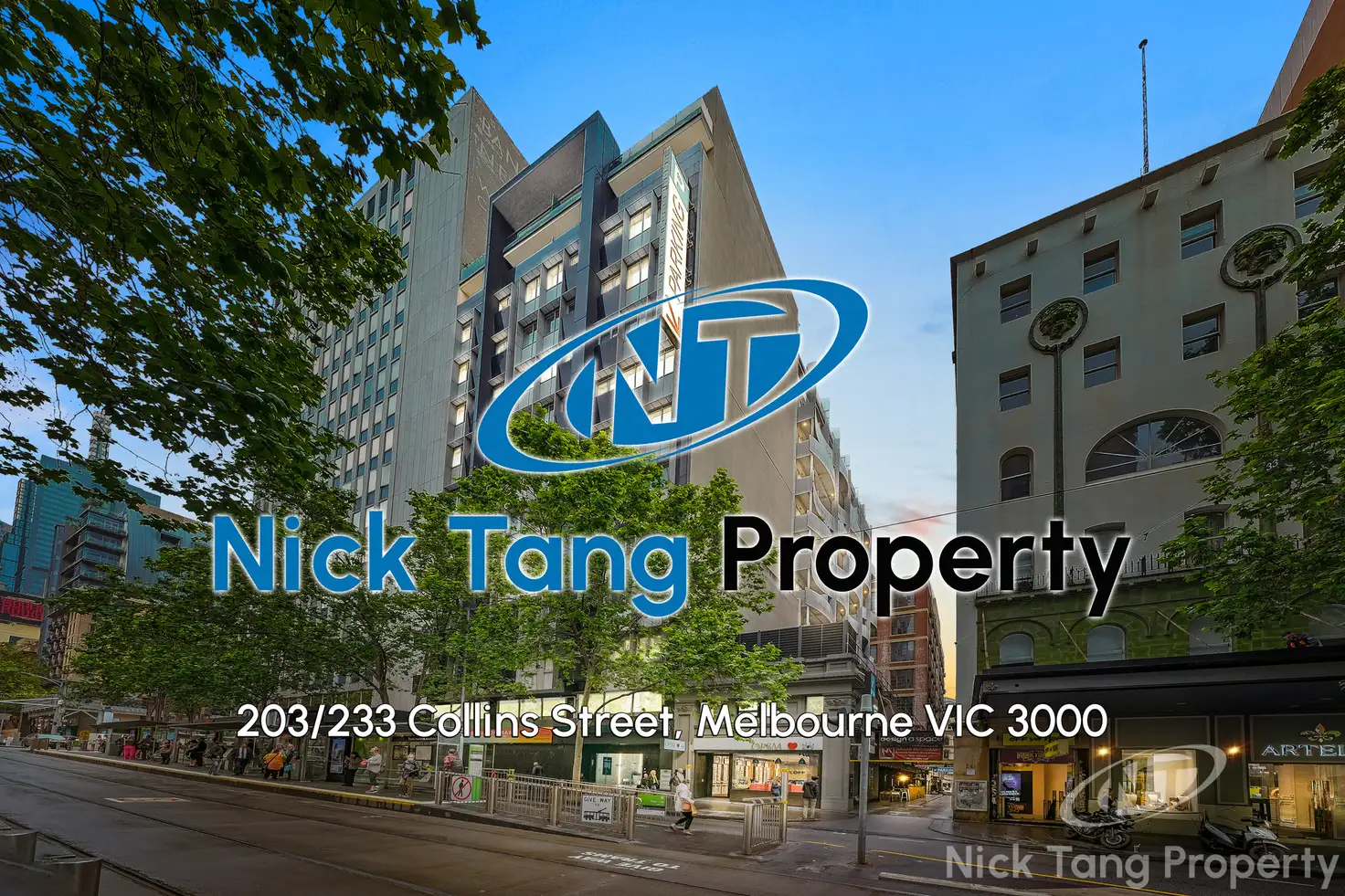 Main view of Homely apartment listing, 203/233 Collins Street, Melbourne VIC 3000