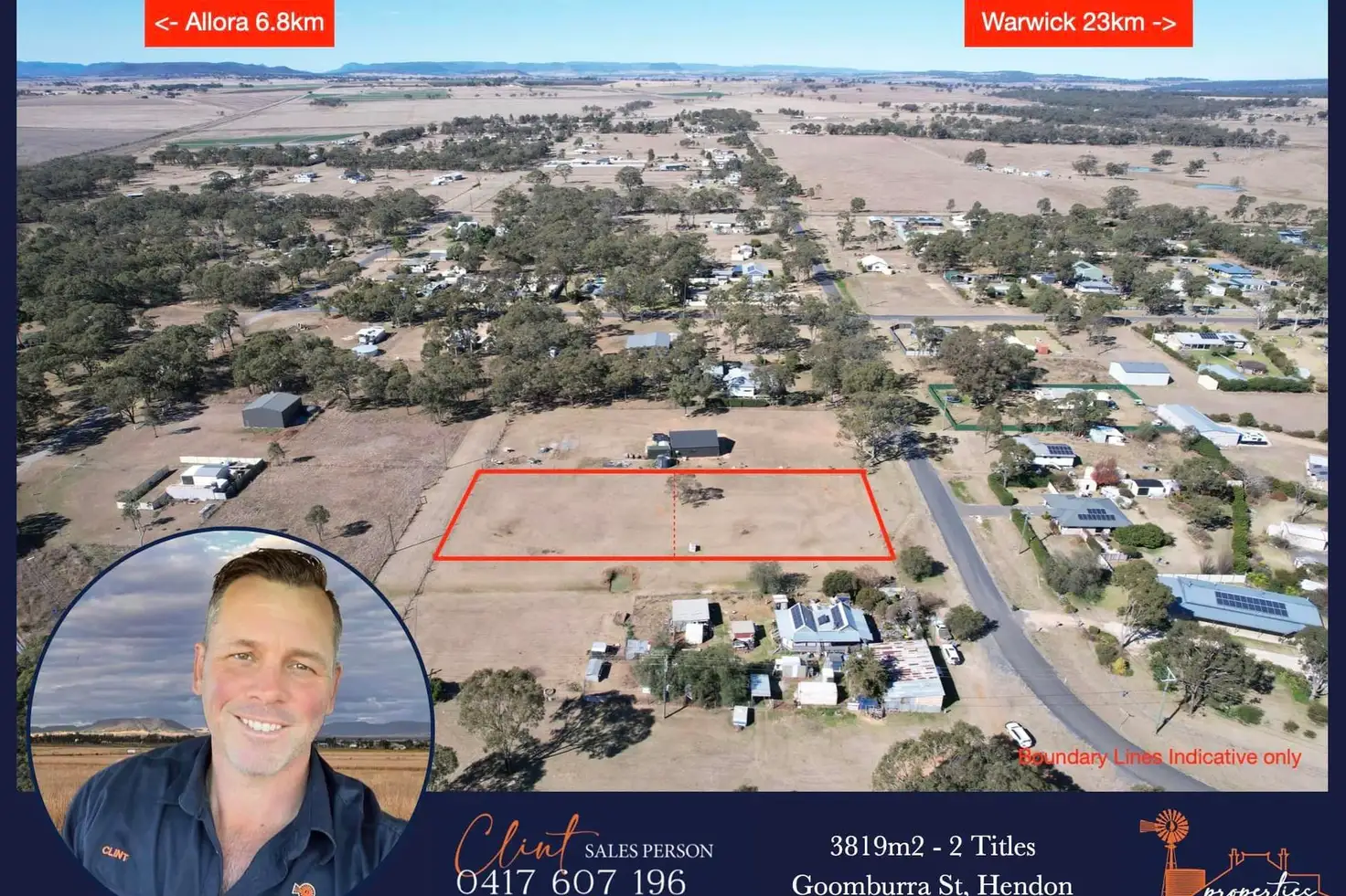 Main view of Homely land listing, 202+206 Goomburra Street, Hendon QLD 4362