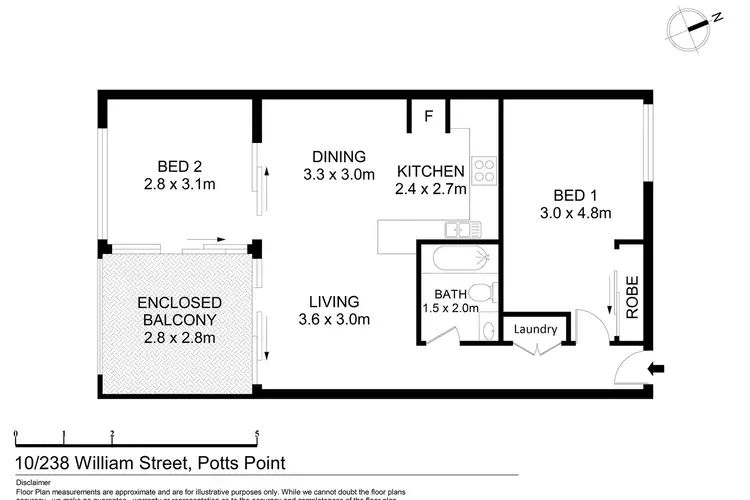 Second view of Homely apartment listing, 10/238 William Street, Potts Point NSW 2011