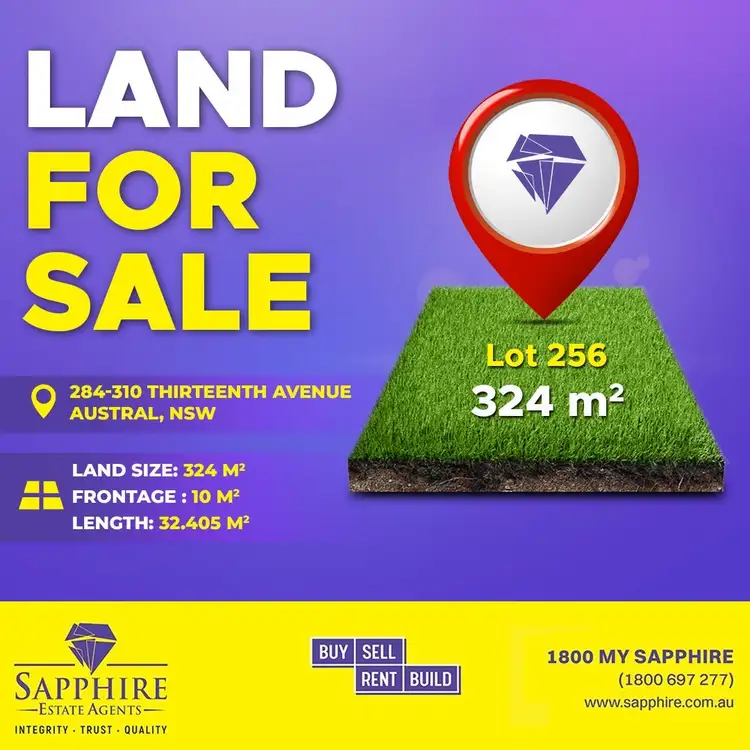 Main view of Homely land listing, LOT 256, 284-310 Thirteenth Avenue, Austral NSW 2179