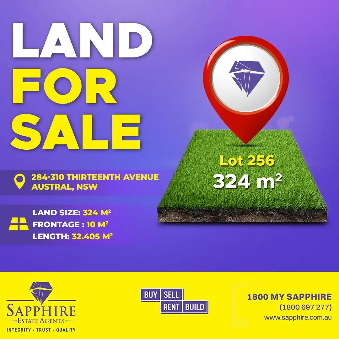 Main view of Homely land listing, LOT 256, 284-310 Thirteenth Avenue, Austral NSW 2179