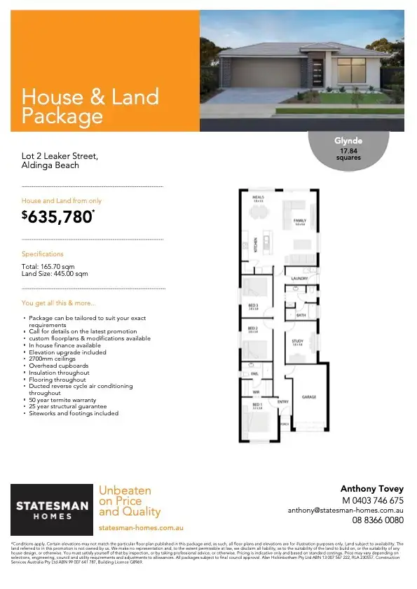 Seventh view of Homely land listing, LOT 1, 1 Leaker Avenue, Aldinga Beach SA 5173