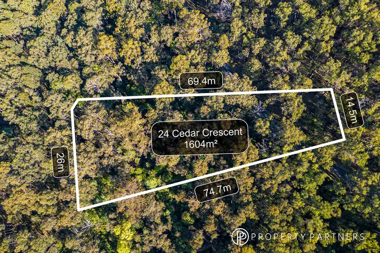 Second view of Homely land listing, 24 Cedar Crescent, Mcmahons Creek VIC 3799