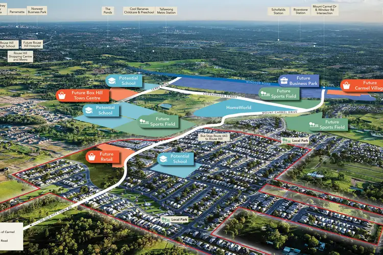 Fourth view of Homely land listing, LOT 7529 Camargue Street, Box Hill NSW 2765