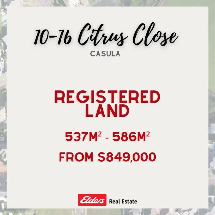 Main view of Homely land listing, 14 Citrus Close, Casula NSW 2170