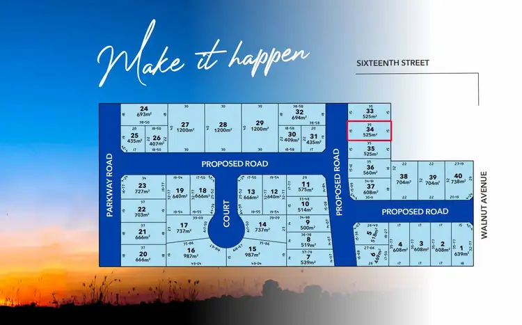 Main view of Homely land listing, 22 Manfred Drive, Mildura VIC 3500