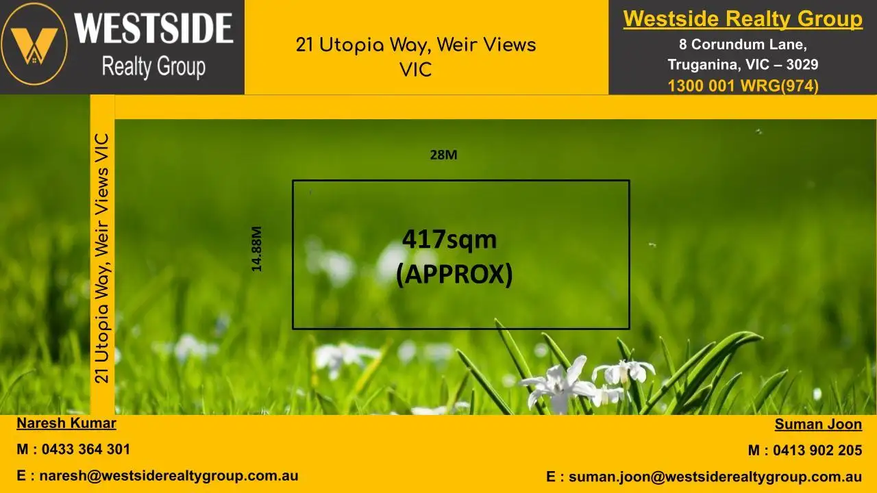 Main view of Homely land listing, 21 Utopia Way, Weir Views VIC 3338