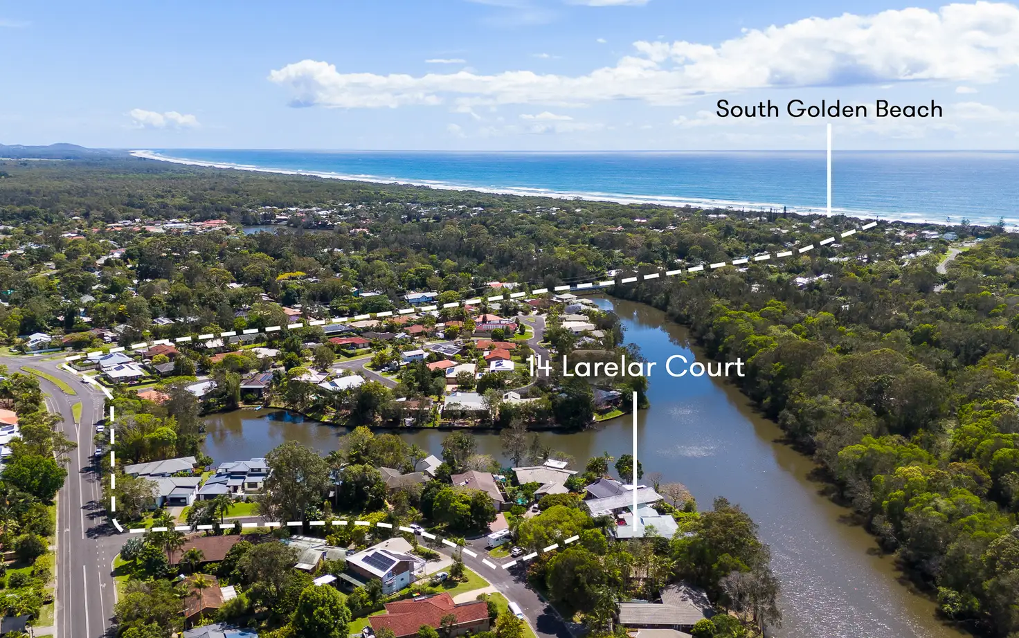 Main view of Homely house listing, 14 Larelar Court, Ocean Shores NSW 2483