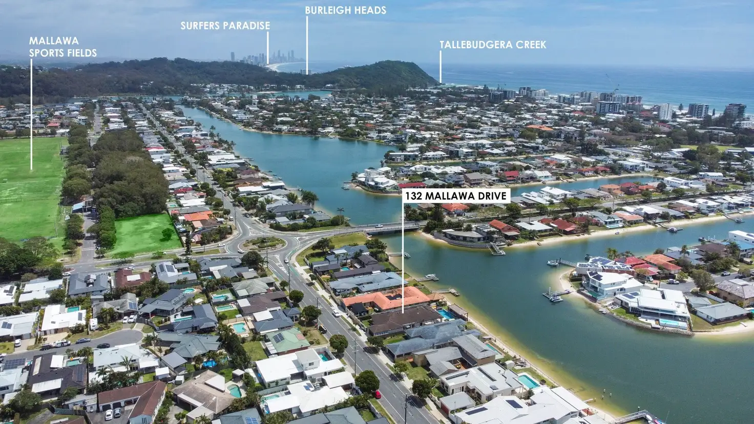 Main view of Homely house listing, 132 Mallawa Drive, Palm Beach QLD 4221