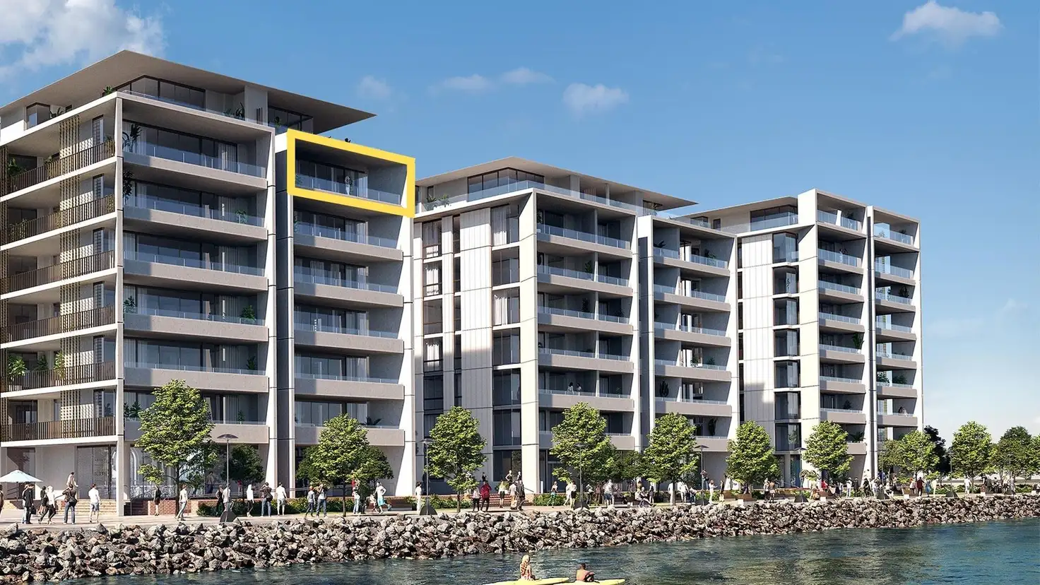 Main view of Homely apartment listing, Level Onsell/605/41 Honeysuckle Drive, Newcastle NSW 2300
