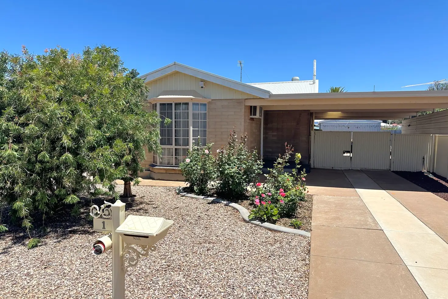 Main view of Homely semi-detached listing, 1 Hobbs Street, Whyalla Norrie SA 5608