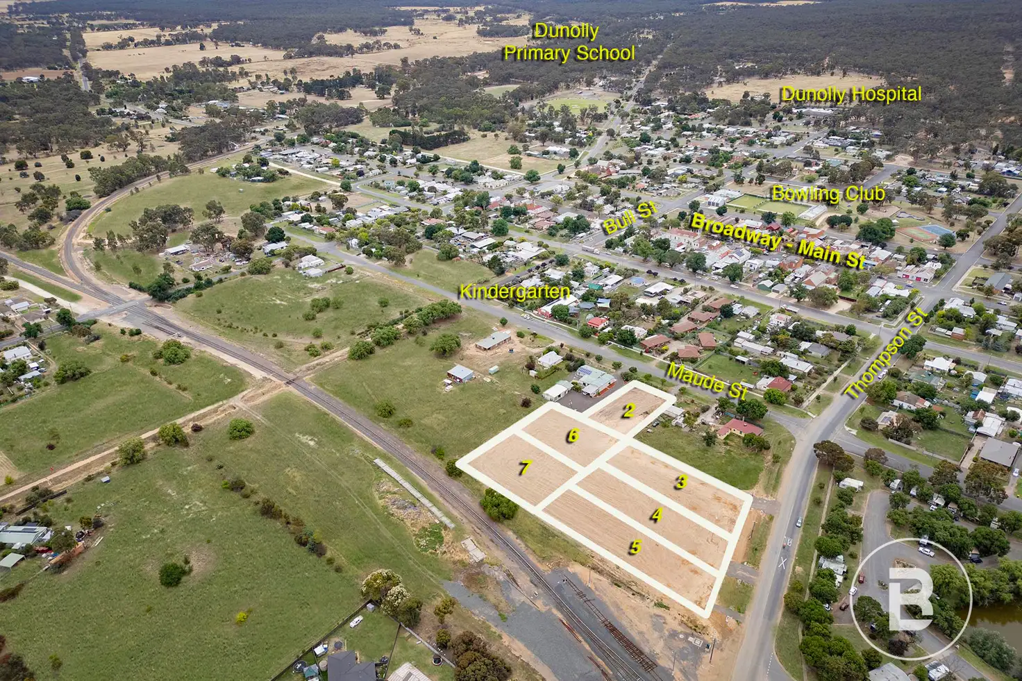 Main view of Homely land listing, Thompson Street, Dunolly VIC 3472