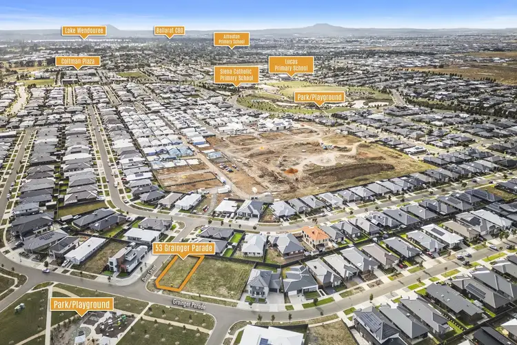Second view of Homely land listing, 53 Grainger Parade, Lucas VIC 3350
