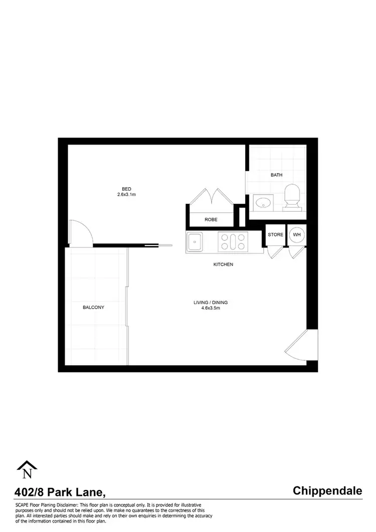 Second view of Homely apartment listing, 402/8 Park Lane, Chippendale NSW 2008