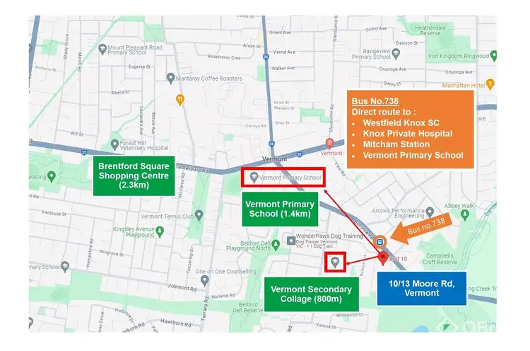Third view of Homely townhouse listing, 10/13-17 Moore Road, Vermont VIC 3133